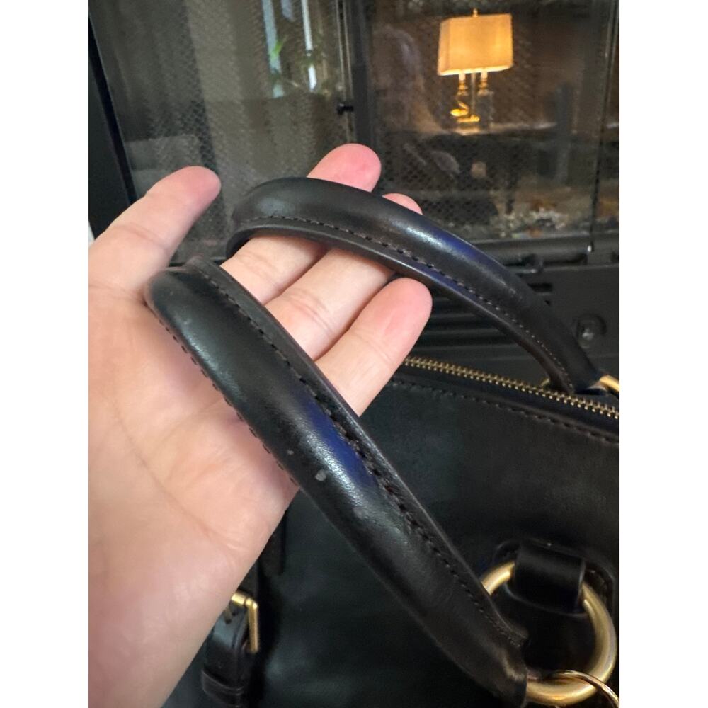 Dooney & Bourke Florentine black Leather Bristol Satchel with tassels - Picture 5 of 14